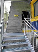 Als Zugang zur Panoramagondel bei der Planai-Hochwurzenbahn Schladming wurde ein Treppenturm errichtet. 